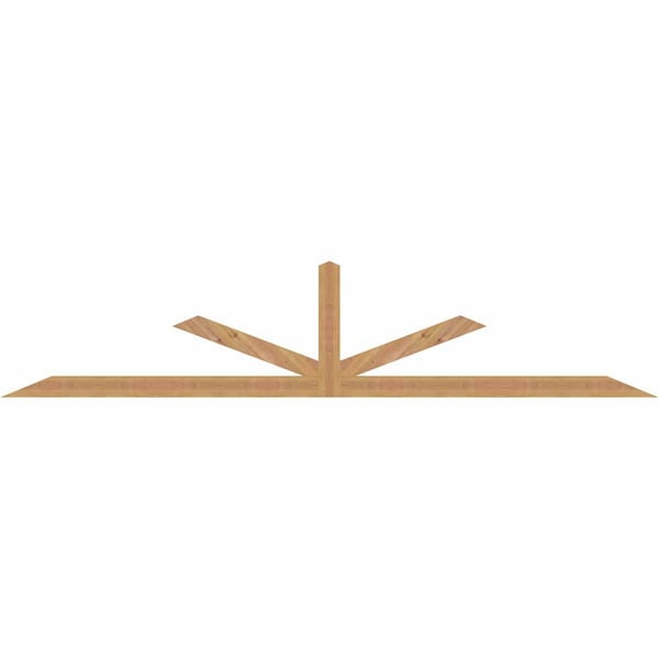 Ekena Millwork Saratoga Timber Gable Bracket, Western Red Cedar, 108"W x 22"H x 1 1/2"D x 3 1/2"F, 5/12 Pitch GBW108X22X0204SAR00SWR - main